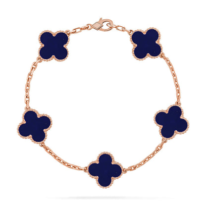 [Gaonasi]CLOVER 5 MOTIF LAPIS LAZULI BRACELET COLLECTION