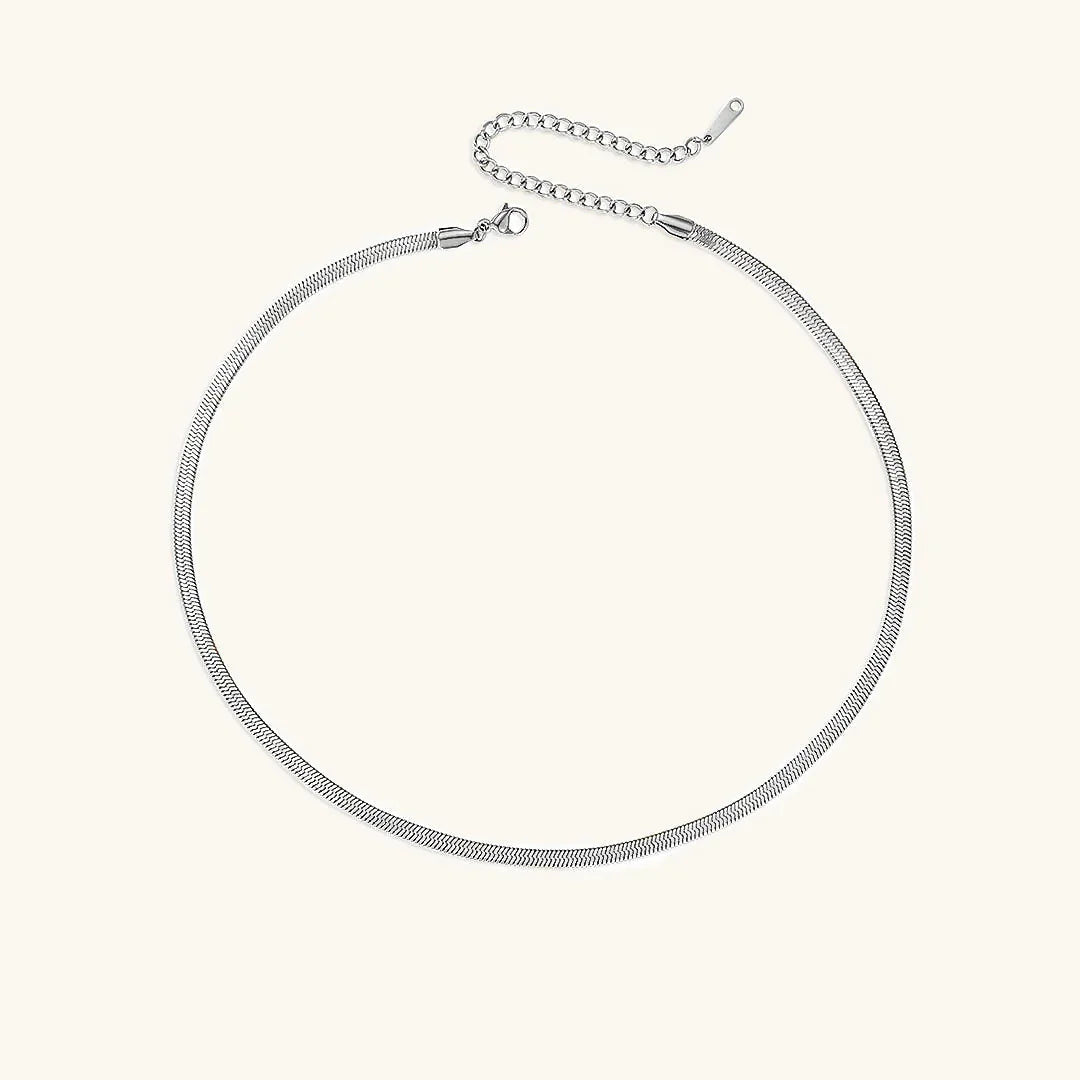 [Gaonasi]Elizabeth Gold Herringbone Necklace