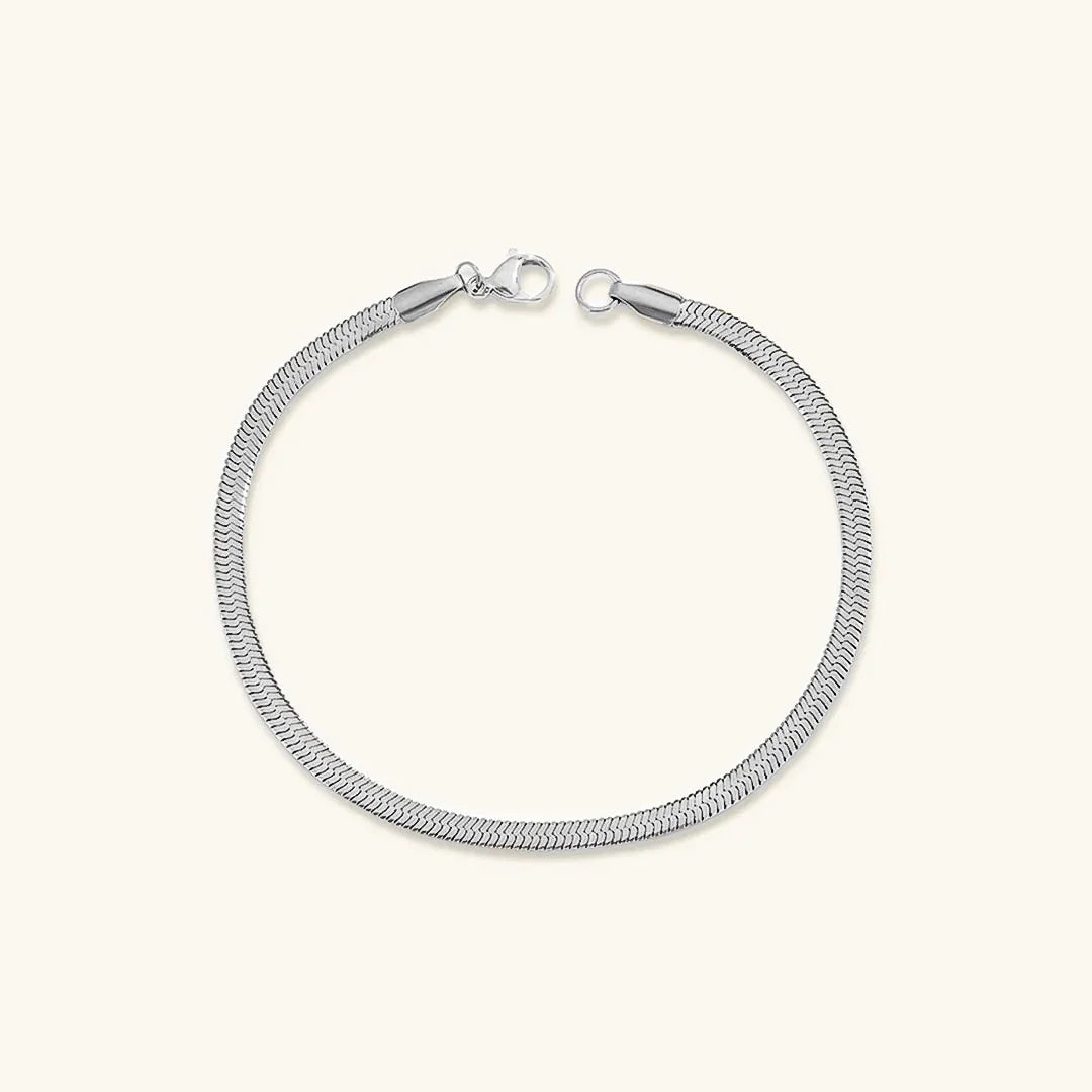 [Gaonasi]Vida Gold Herringbone Bracelet