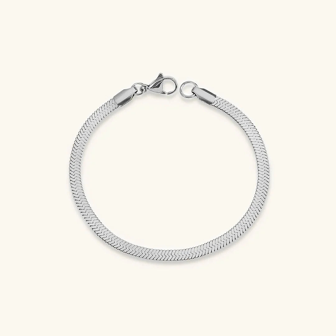 [Gaonasi]Vida Gold Herringbone Bracelet