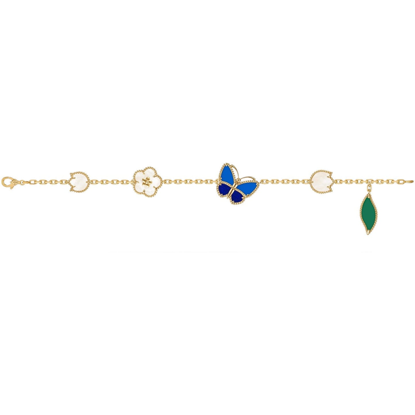 [GAONASI]LUCKY SPRING BUTTERFLY 5 MOTIF BRACELET