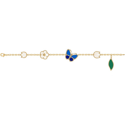 [GAONASI]LUCKY SPRING BUTTERFLY 5 MOTIF BRACELET