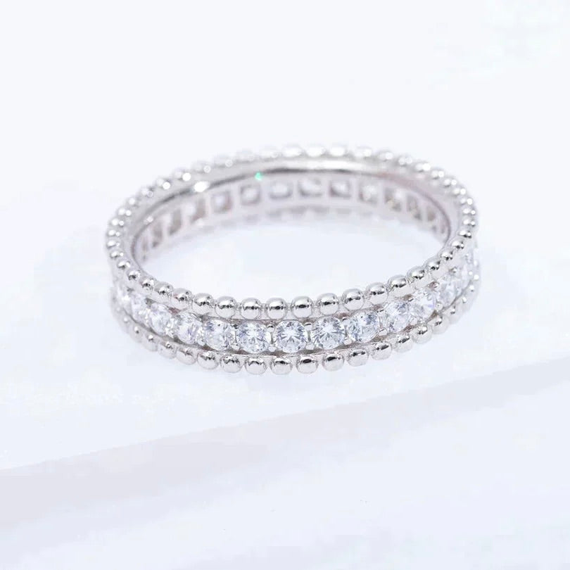 [Gaonasi]PERLEE DIAMOND SILVER RING