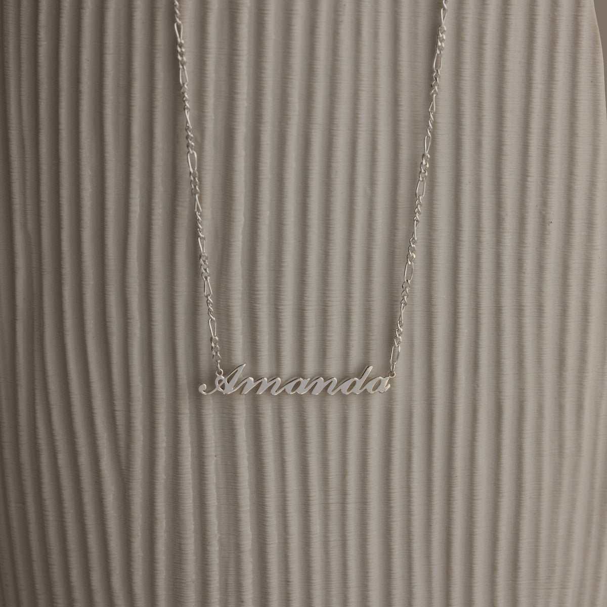 Carrie Figaro Chain Name Necklace