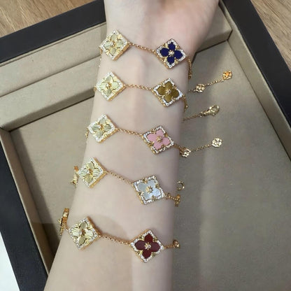 [Cadisa JEWELRY] OPERA 5 MOTIFS TULLE ENAMEL BRACELET