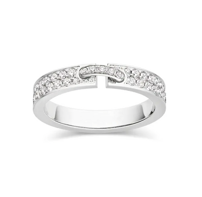 [Gaonasi]ALLIANCE LIENS VIDENCE PAVED DIAMOND 4MM RING