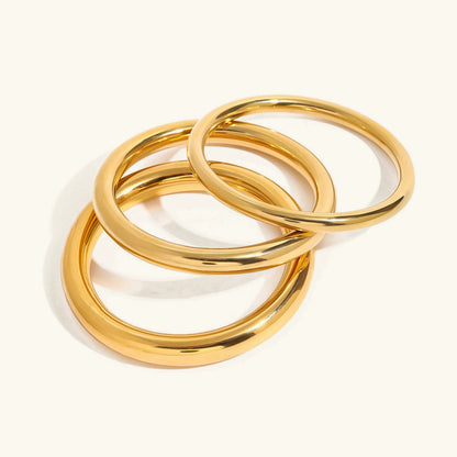 [Gaonasi]Lina Smooth Gold Bangle