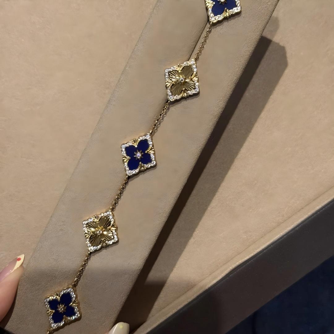 [Cadisa JEWELRY] OPERA 5 MOTIFS TULLE ENAMEL BRACELET