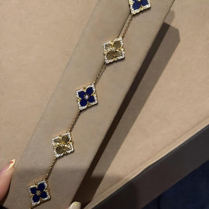 [Cadisa JEWELRY] OPERA 5 MOTIFS TULLE ENAMEL BRACELET