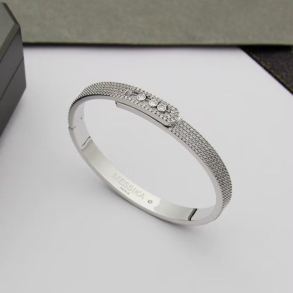 [Cadisa]Move Noa Full Pavé Diamond Bangle Bracelet