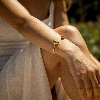 [Gaonasi]Mallory Minimalist Gold Cuff
