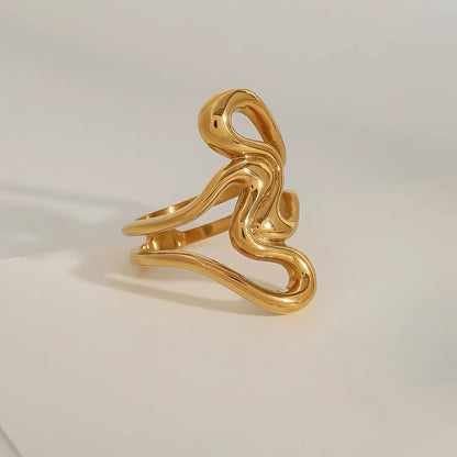 [Gaonasi]Corina Abstract Gold Ring