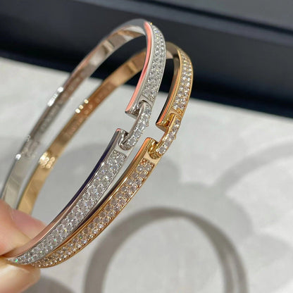 [Gaonasi]LIENS VIDENCE DIAMOND PAVED BRACELET