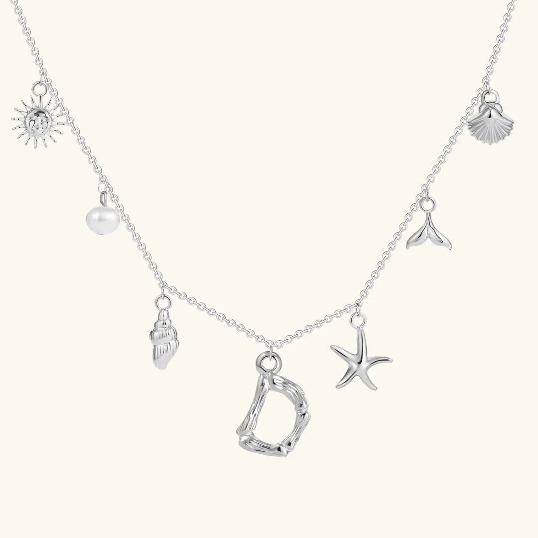 [Gaonasi]Avaria Ocean Initial Necklace