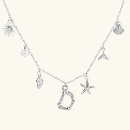 [Gaonasi]Avaria Ocean Initial Necklace