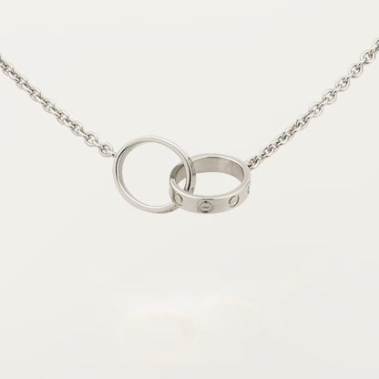 [Gaonasi Jewelry]LOVE DOUBLE RING NECKLACE