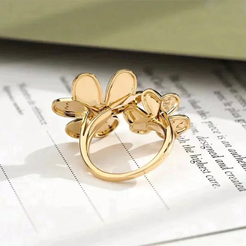 [Gaonasi]CLOVER COMOS GOLD DIAMOND RING