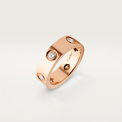 [Gaonasi Jewelry]LOVE 5.5MM 6 DIAMOND RING