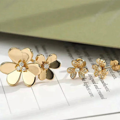 [Gaonasi]CLOVER COMOS GOLD DIAMOND RING