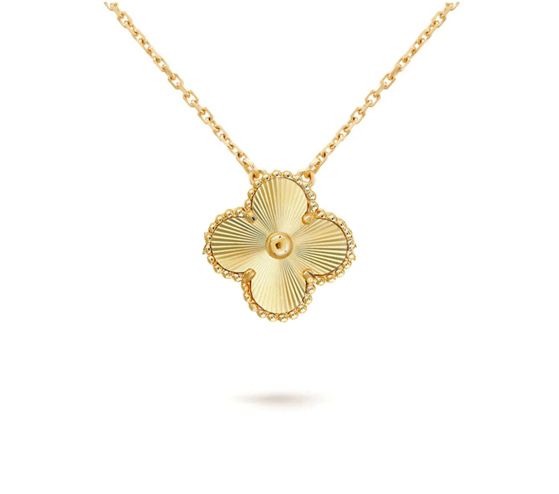 [Gaonasi]CLOVER 15MM SINGLE FLOWER NECKLACE COLLECTION