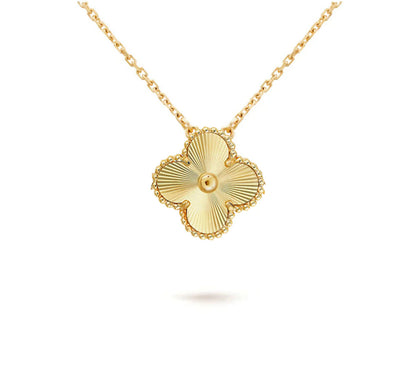 [Gaonasi]CLOVER 15MM SINGLE FLOWER NECKLACE COLLECTION