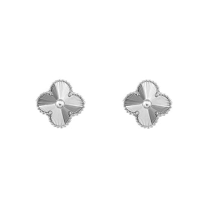 [Gaonasi]CLOVER SILVER 15MM EARRINGS COLLECTION
