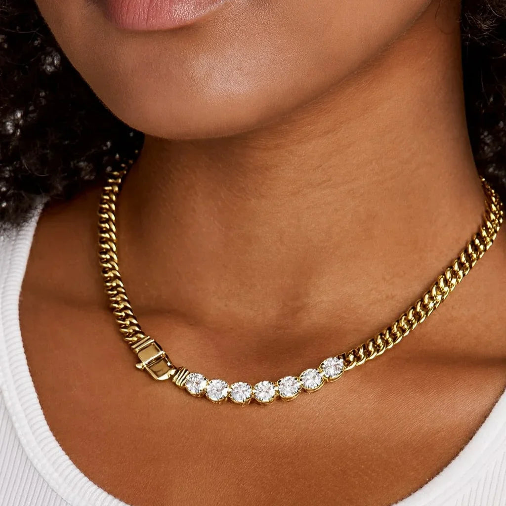 [Gaonasi]Maelle Diamond Necklace
