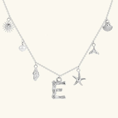 [Gaonasi]Avaria Ocean Initial Necklace