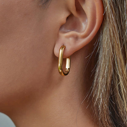 [Gaonasi]Clarabelle Staple Gold Hoops Bundle