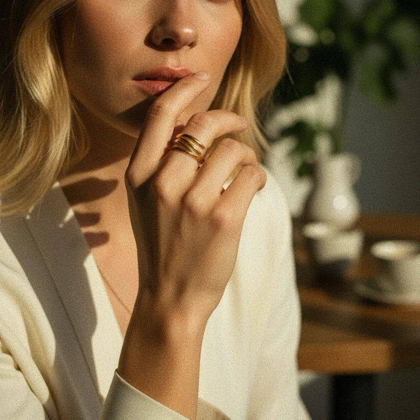 [Gaonasi]Shay Contemporary Gold Ring