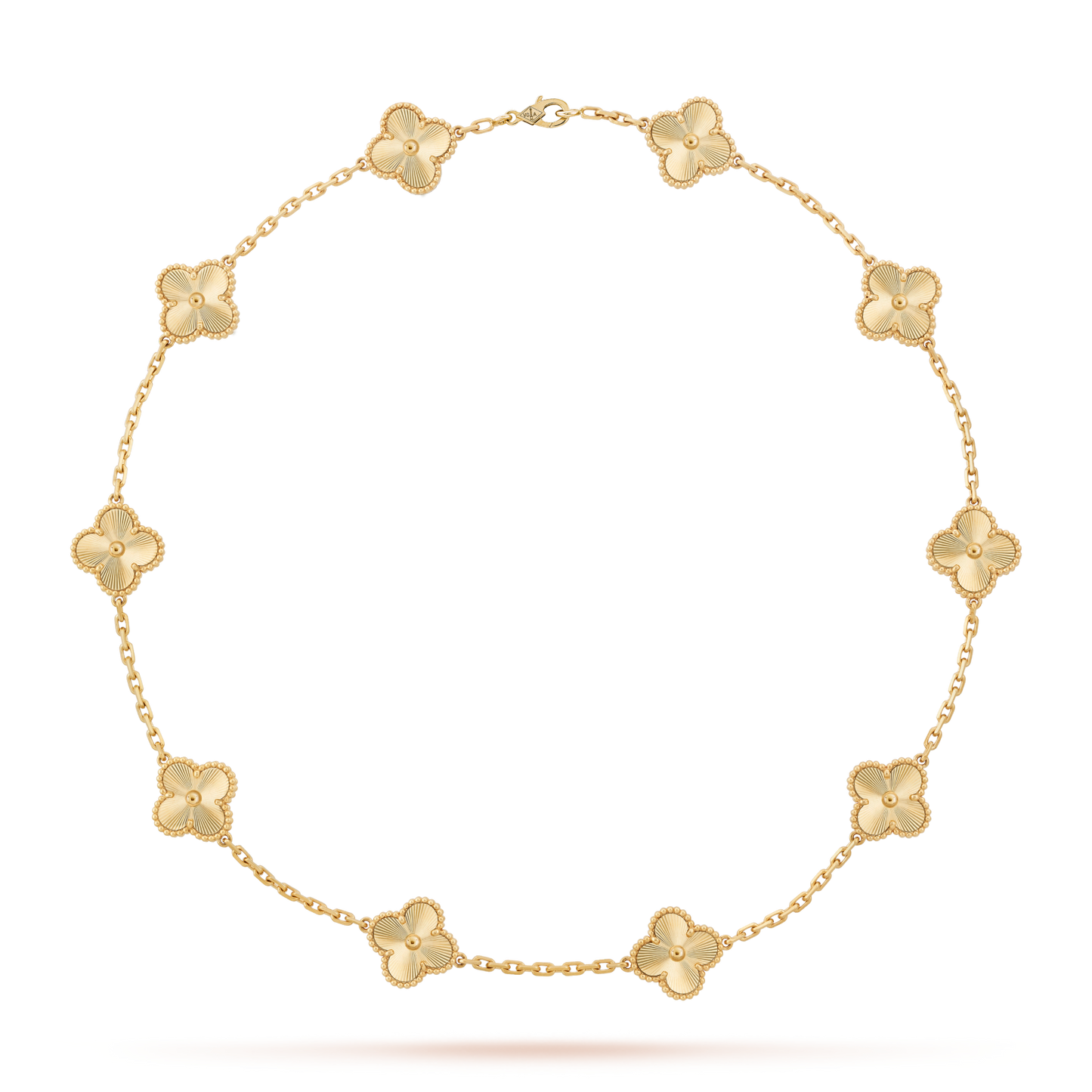 [Gaonasi]CLOVER 10 MOTIFS LASER NECKLACE