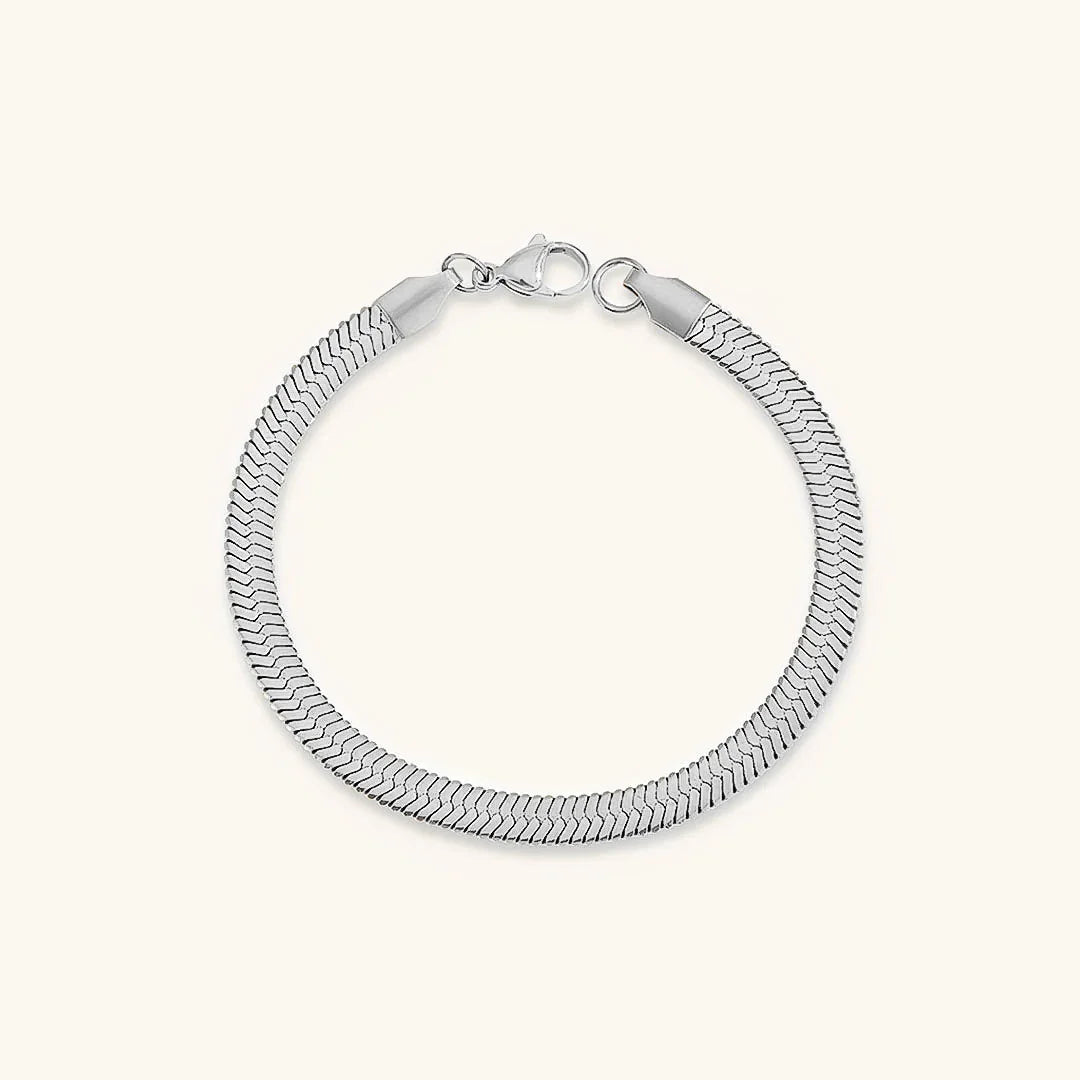 [Gaonasi]Vida Gold Herringbone Bracelet