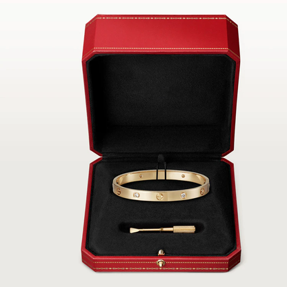 [Gaonasi Jewelry]LOVE BRACELET 6.1MM 4 DIAMONDS