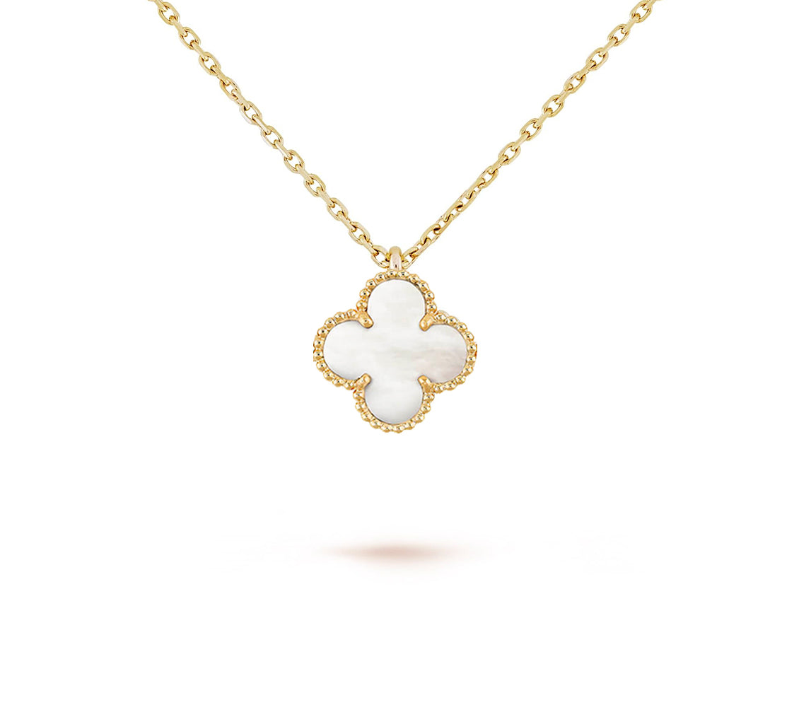 [Gaonasi]CLOVER MINI 9.5MM CARNELIANS NECKLACE COLLECTION
