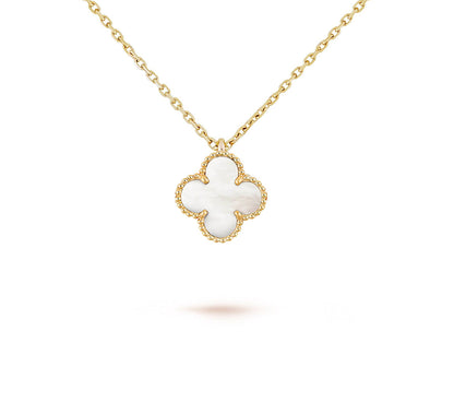 [Gaonasi]CLOVER MINI 9.5MM CARNELIANS NECKLACE COLLECTION