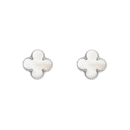 [Gaonasi]CLOVER SILVER 15MM EARRINGS COLLECTION