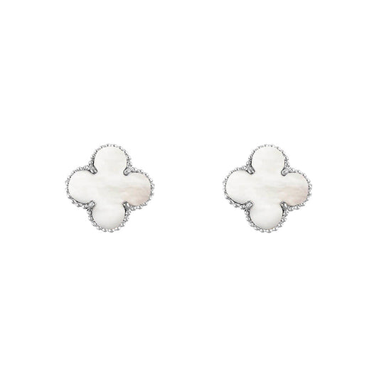 [Gaonasi]CLOVER SILVER 15MM EARRINGS COLLECTION