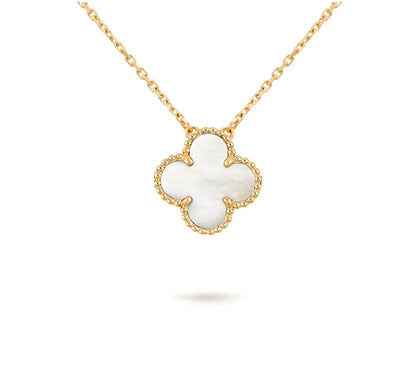 [Gaonasi]CLOVER 15MM SINGLE FLOWER NECKLACE COLLECTION