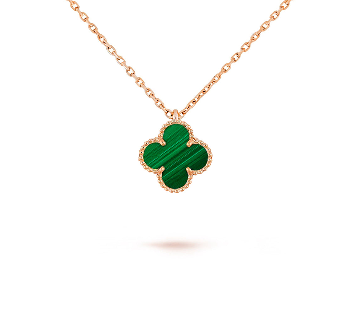 [Gaonasi]CLOVER MINI 9.5MM CARNELIANS NECKLACE COLLECTION