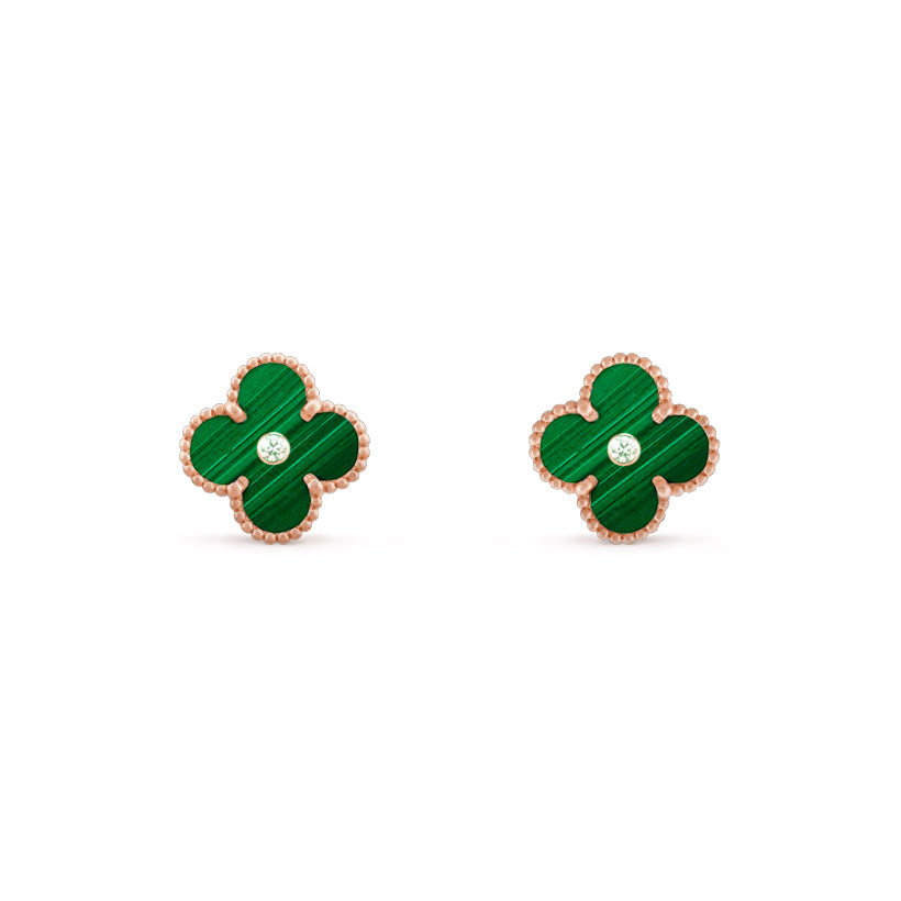 [Gaonasi]CLOVER  15MM DIAMOND EARRINGS COLLECTION