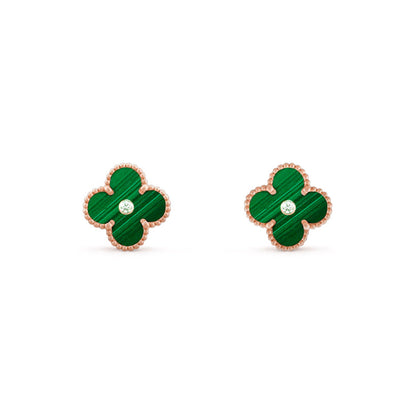 [Gaonasi]CLOVER  15MM DIAMOND EARRINGS COLLECTION