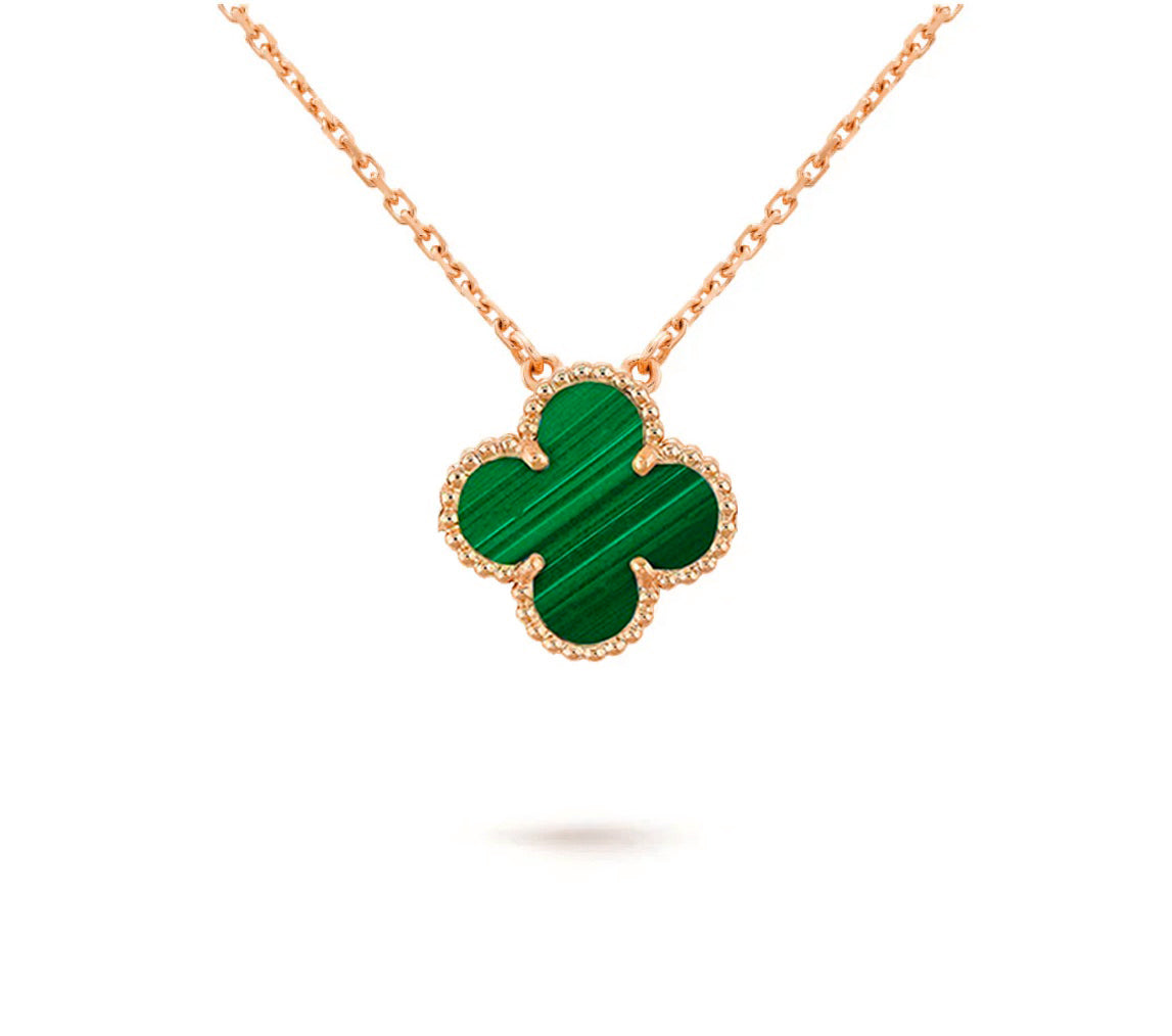 [Gaonasi]CLOVER 15MM SINGLE FLOWER NECKLACE COLLECTION