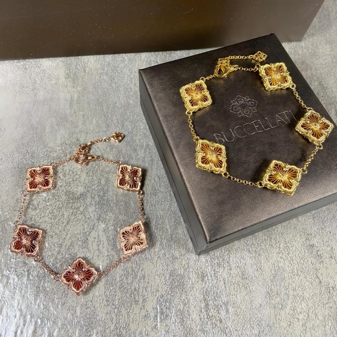 [Cadisa JEWELRY] OPERA 5 MOTIFS TULLE ENAMEL BRACELET