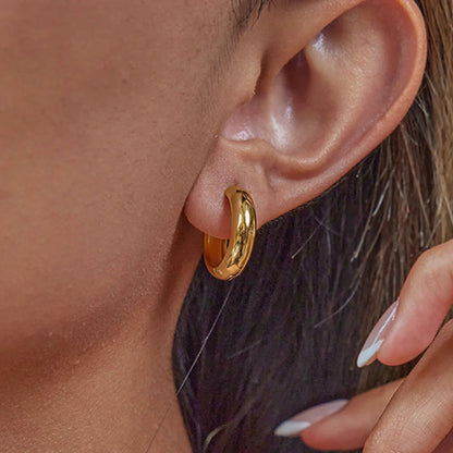 [Gaonasi]Clarabelle Staple Gold Hoops Bundle