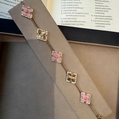 [Cadisa JEWELRY] OPERA 5 MOTIFS TULLE ENAMEL BRACELET