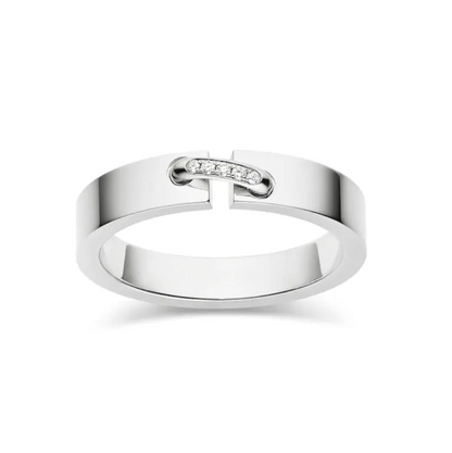 [Gaonasi]ALLIANCE LIENS VIDENCE DIAMOND 4MM RING