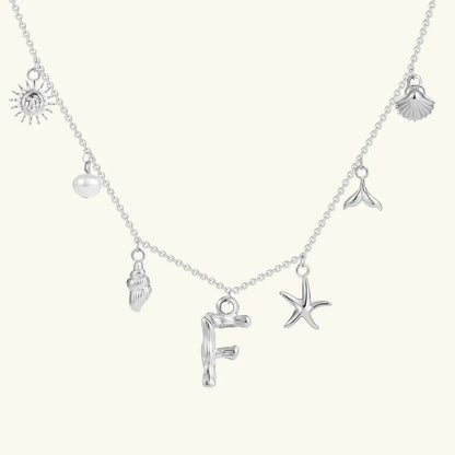 [Gaonasi]Avaria Ocean Initial Necklace