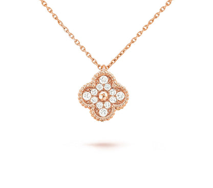 [Gaonasi]CLOVER MINI 9.5MM CARNELIANS NECKLACE COLLECTION