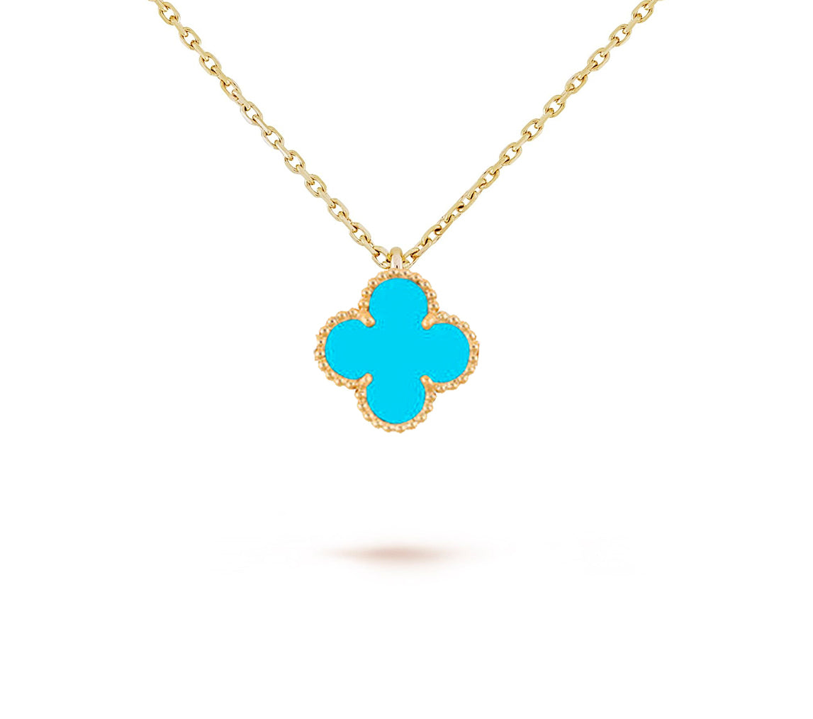 [Gaonasi]CLOVER MINI 9.5MM CARNELIANS NECKLACE COLLECTION