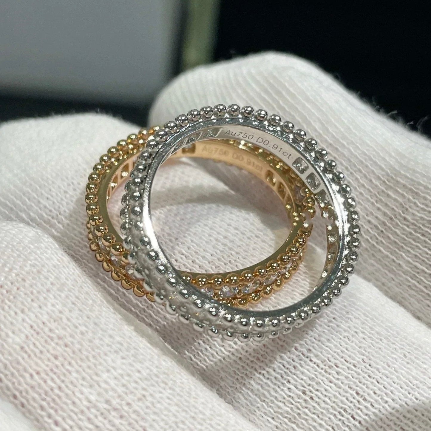 [Gaonasi]PERLEE DIAMOND ROSE GOLD RING